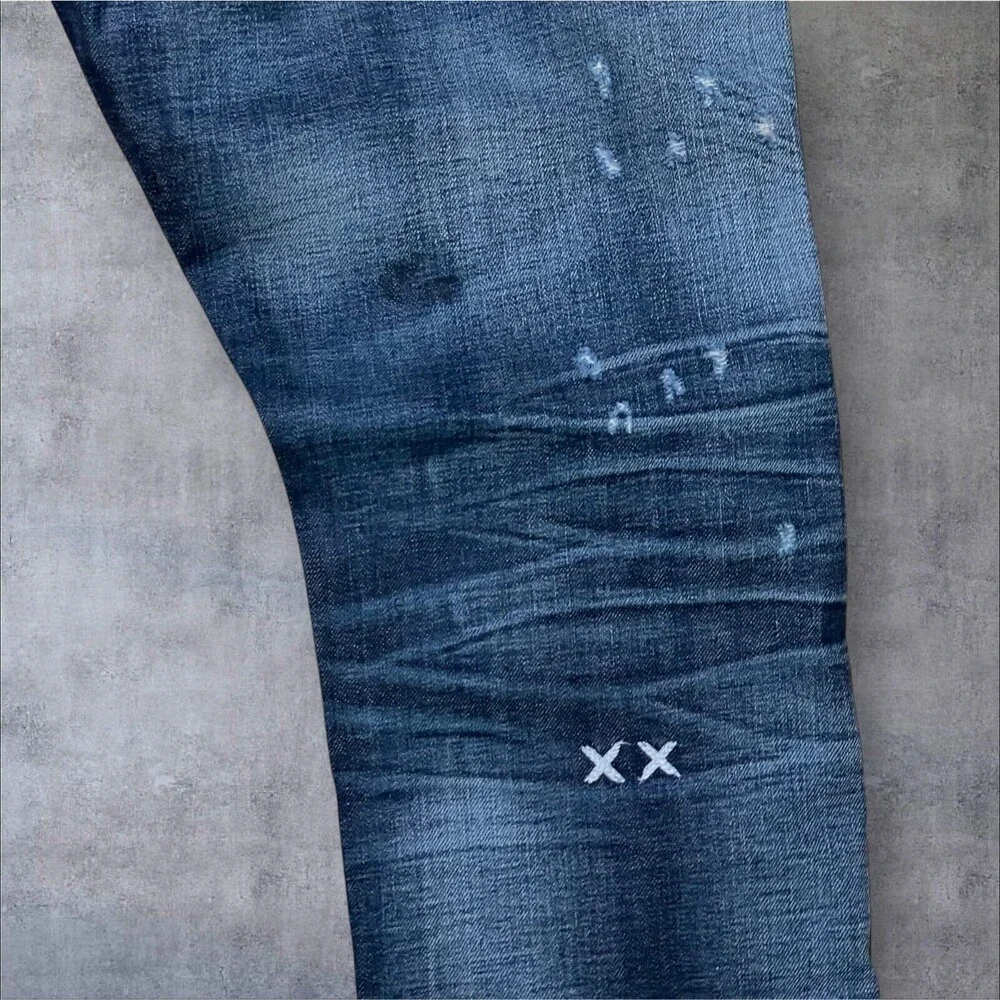 Cult of Individuality Jeans 34x29 Greaser Straight Blue Heritage Selvedge Denim - Picture 9 of 16